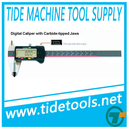Digital Caliper with Carbide Tipped Jaws